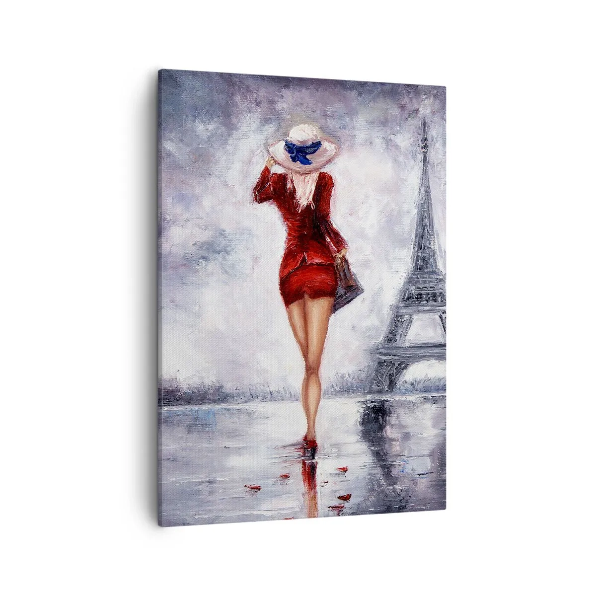 Canvastavla - Bild på duk - Symboler av Paris - 50x70 cm