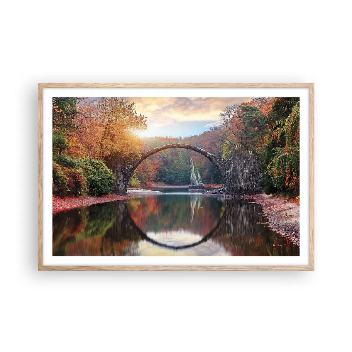 Affisch i ram av ljusek - På andra sidan av spegeln - 91x61 cm