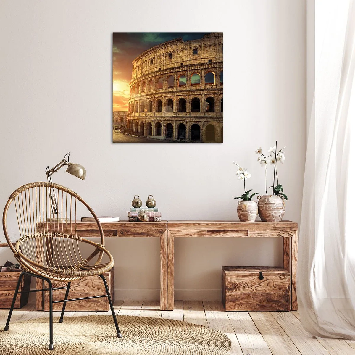 Canvastavla - Bild på duk - Kolossalt intryck - 70x70 cm