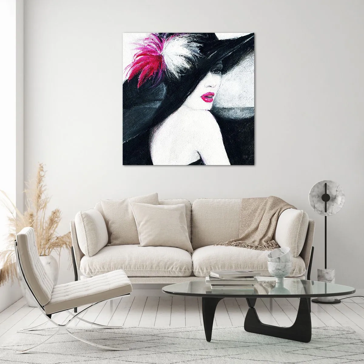 Glastavla - Bild på glas - Alltid hemlighet - 60x60 cm