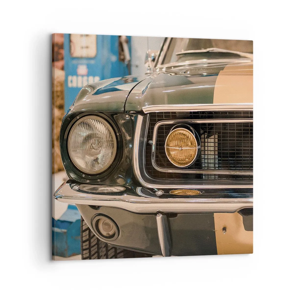 Canvastavla - Bild på duk - Ett möte med legenden - 50x50 cm