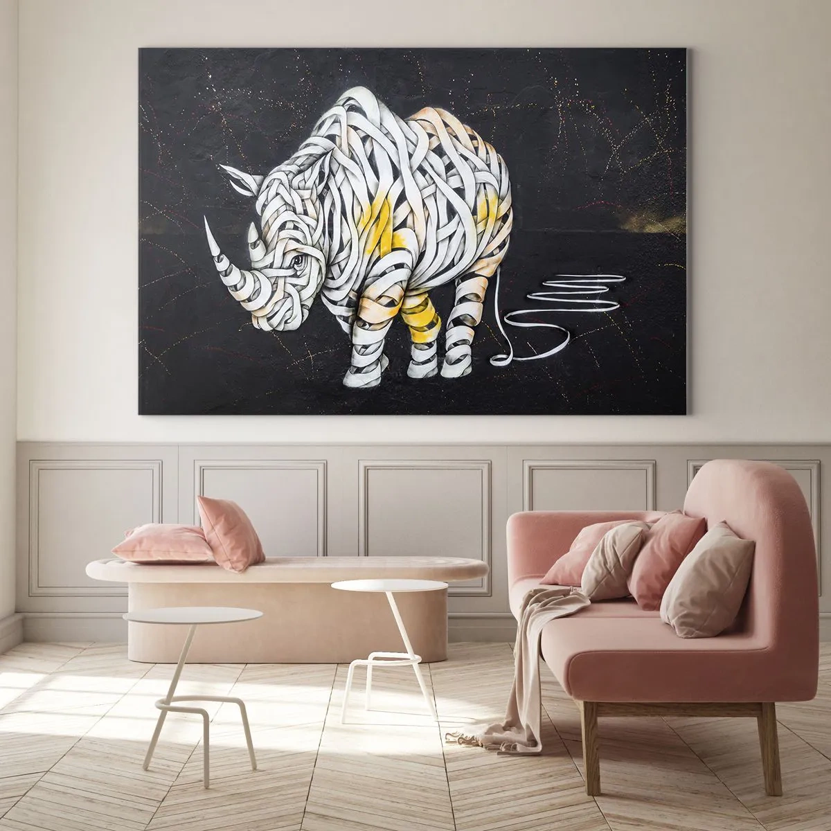 Glastavla - Bild på glas - Grovhet är en myt - 100x70 cm
