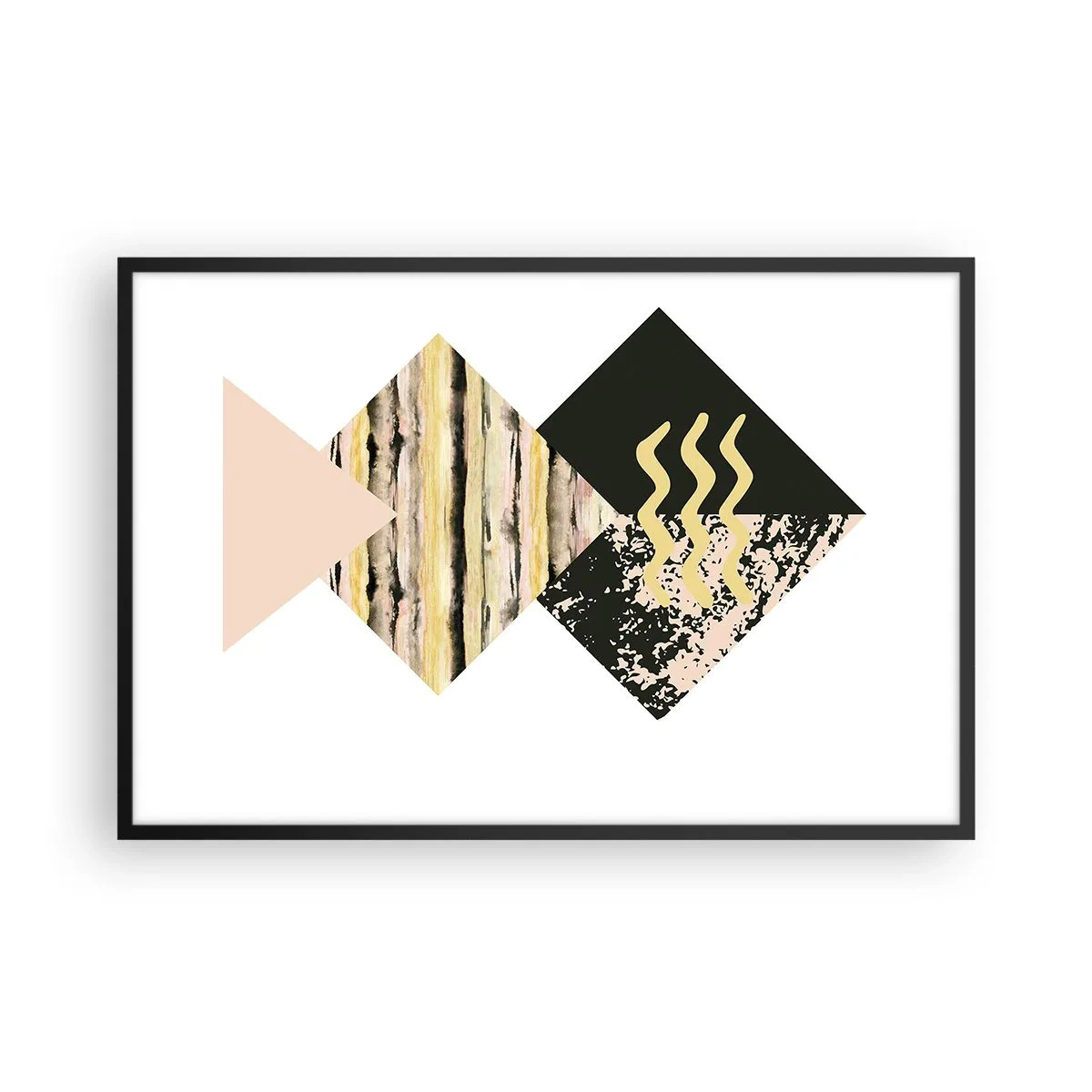 Affisch i svart ram - Inte så enkelt - 91x61 cm