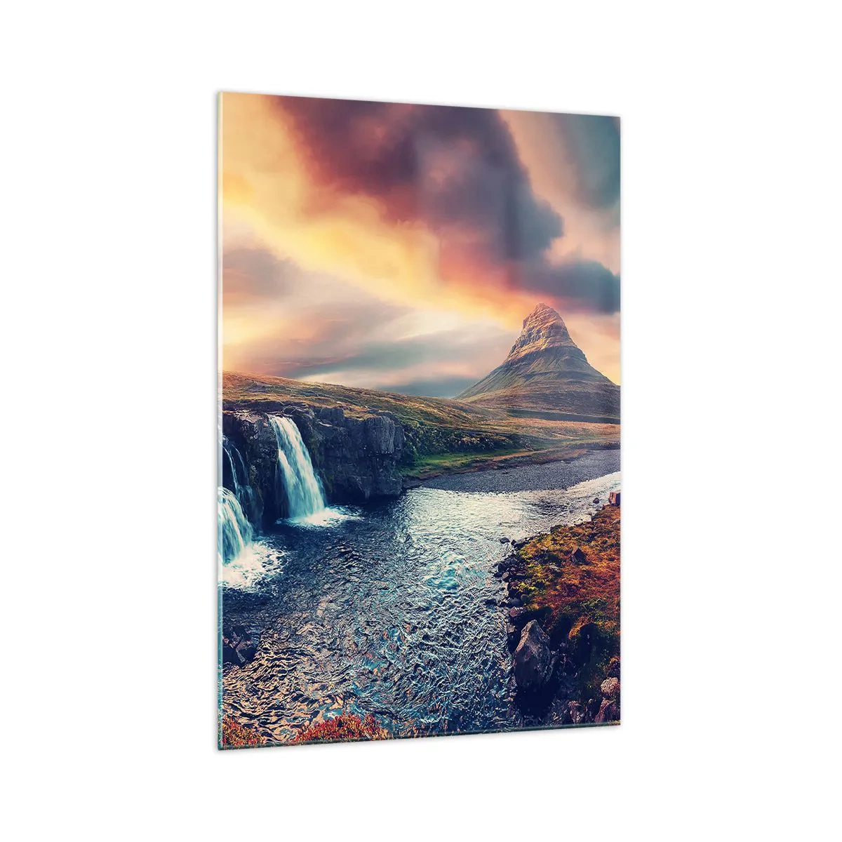 Glastavla - Bild på glas - I naturens majestät - 70x100 cm