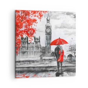 Canvastavla - Bild på duk - Förälskade i London - 50x50 cm
