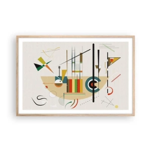 Affisch i ram av ljusek - Så världen skrattar - 91x61 cm