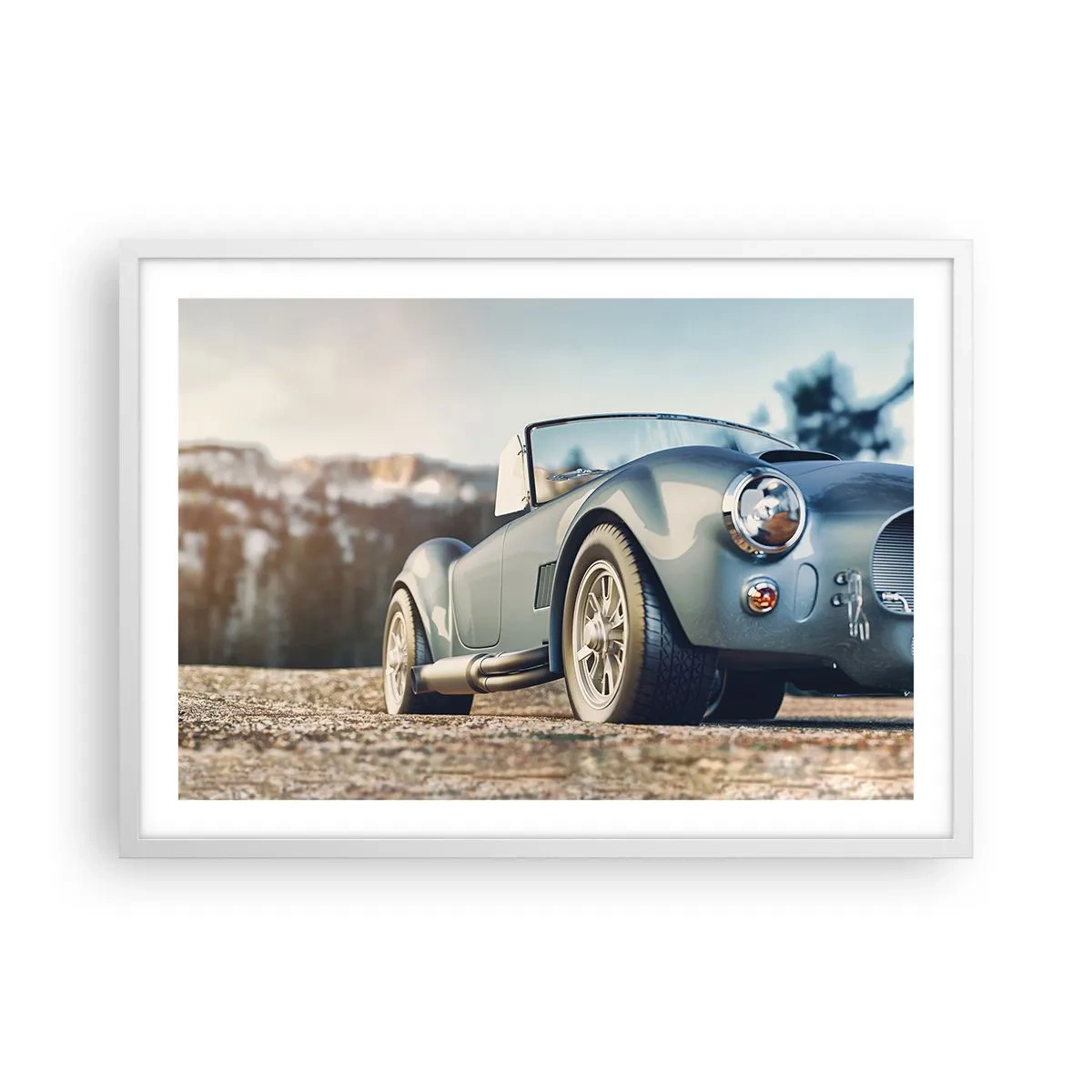 Affisch i vit ram - Det är stilen som räknas - 70x50 cm