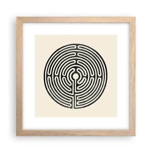 Affisch i ram av ljusek - Mystisk ordning - 30x30 cm