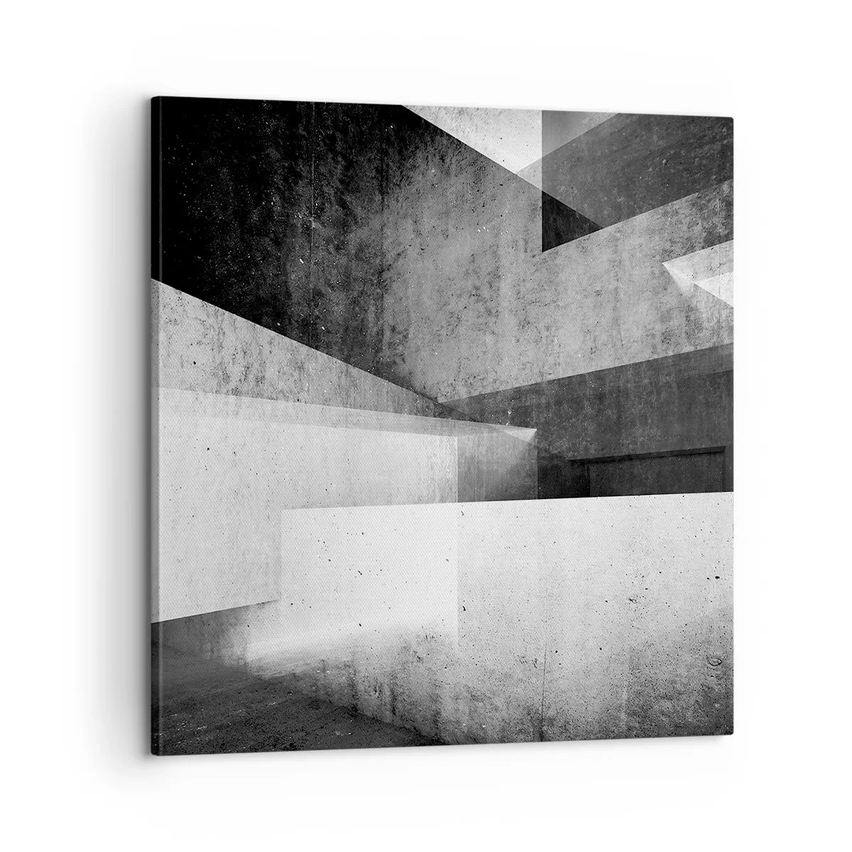 Canvastavla - Bild på duk - Rummets struktur - 60x60 cm