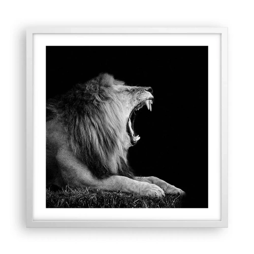 Affisch i vit ram - Utan någon tvekan - 50x50 cm