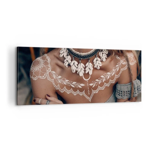 Canvastavla - Bild på duk - Kvinnlighetens talismaner, ritualer - 100x40 cm