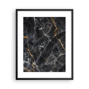 Affisch i svart ram - Stenens interna liv - 40x50 cm