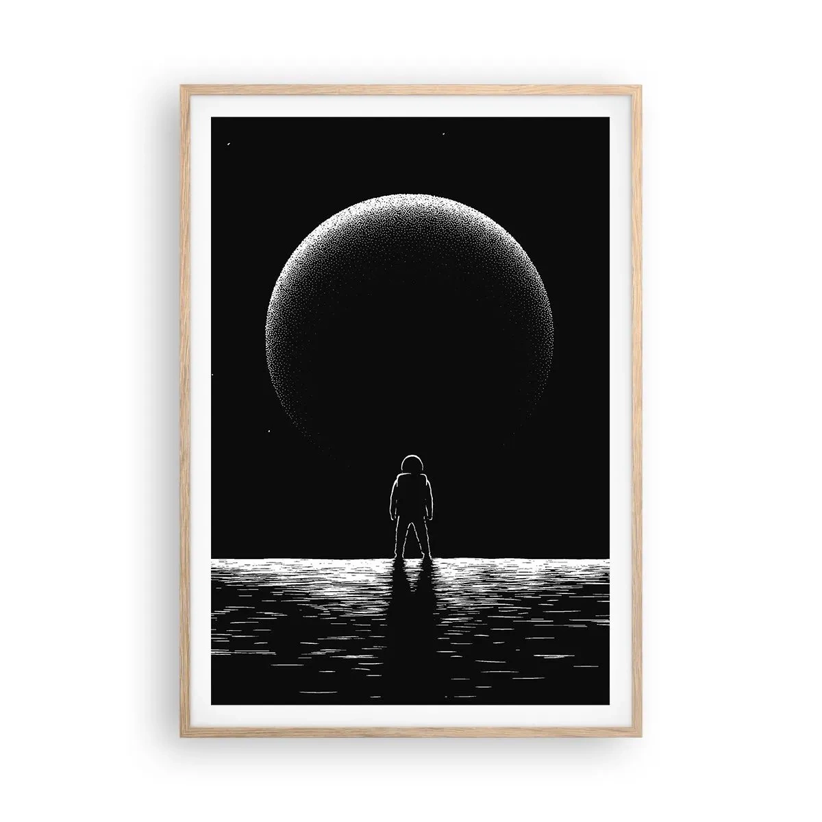 Affisch i ram av ljusek - Ansikte mot ansikte - 70x100 cm