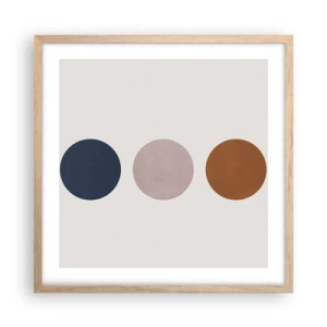 Affisch i ram av ljusek - Perfektionens symbol - 50x50 cm