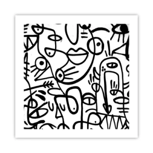 Affisch - Ansikten och hägringar - 50x50 cm