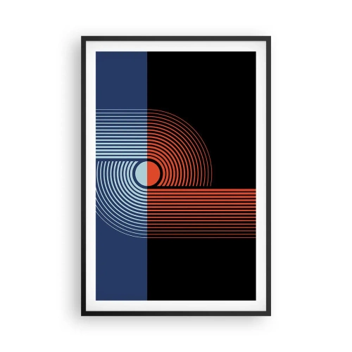 Affisch i svart ram - I en geometrisk kläm - 61x91 cm