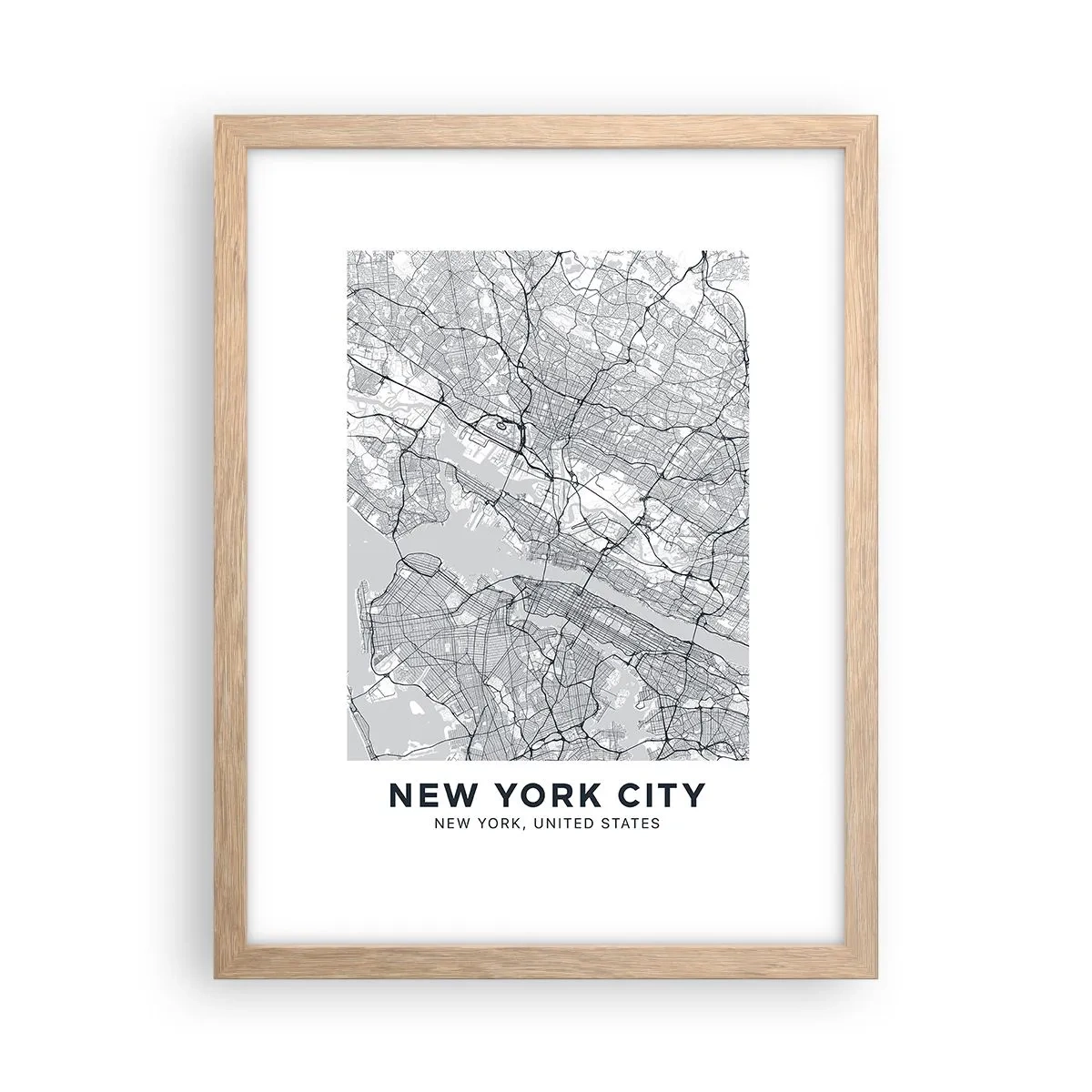 Affisch i ram av ljusek - Metropolens anatomi - 30x40 cm