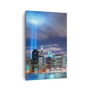 Canvastavla - Bild på duk - Nå himlen med ljuset - 80x120 cm