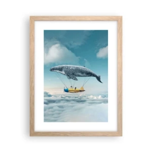 Affisch i ram av ljusek - Varför inte? - 30x40 cm