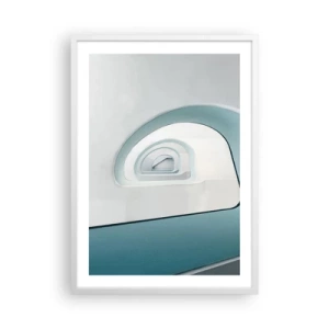 Affisch i vit ram - Till det blåas botten - 50x70 cm