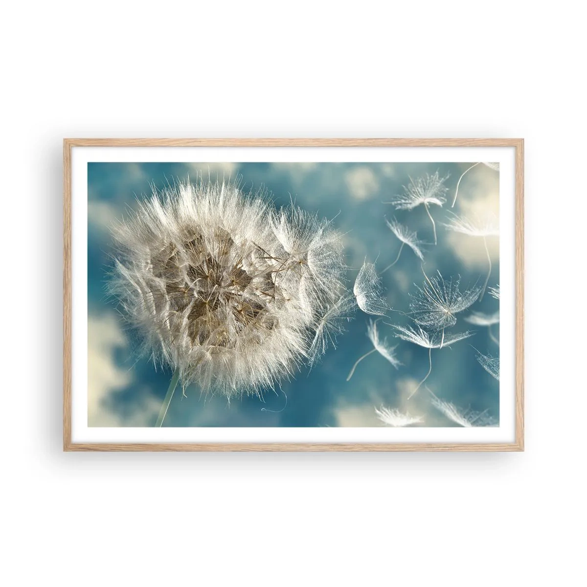 Affisch i ram av ljusek - Ängelns andetag - 91x61 cm