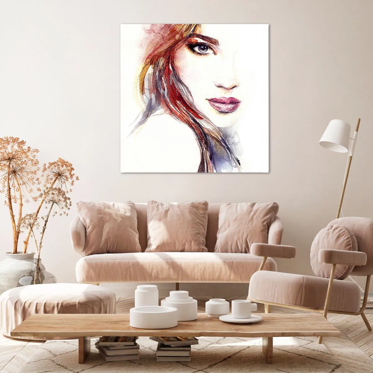 Canvastavla - Bild på duk - Vademecum - följ efter mig - 60x60 cm