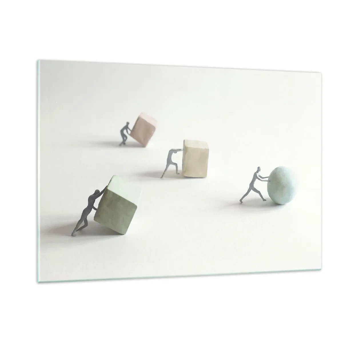 Glastavla - Bild på glas - Livet leker - 120x80 cm