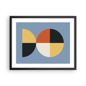 Affisch i svart ram - Titta och räkna - 50x40 cm