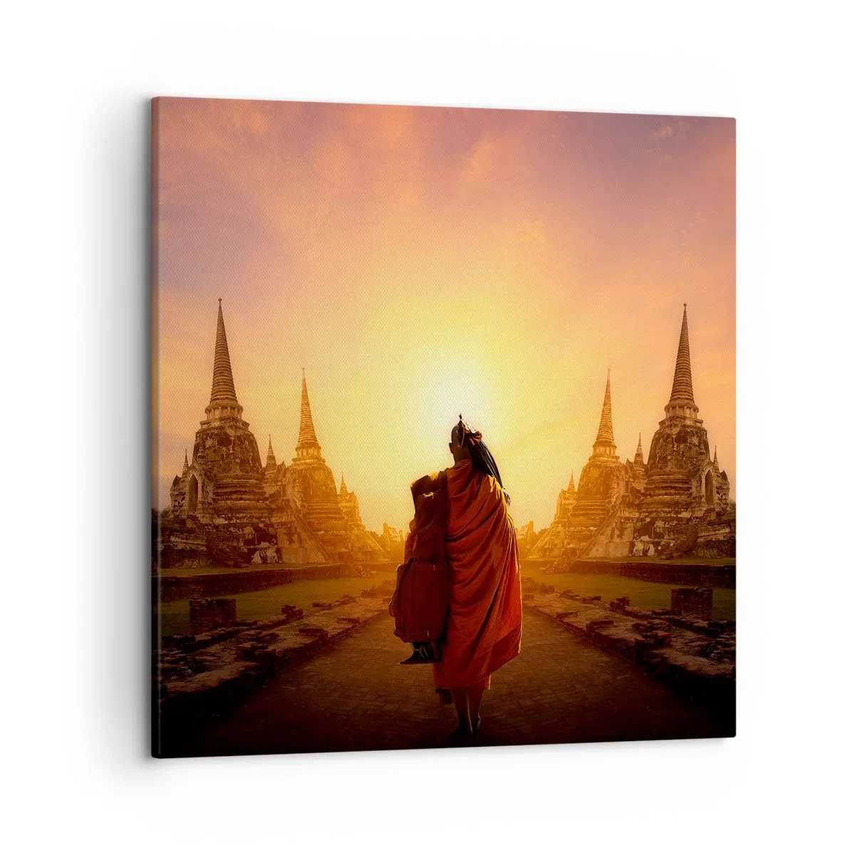 Canvastavla - Bild på duk - I lugn genom evigheten - 50x50 cm