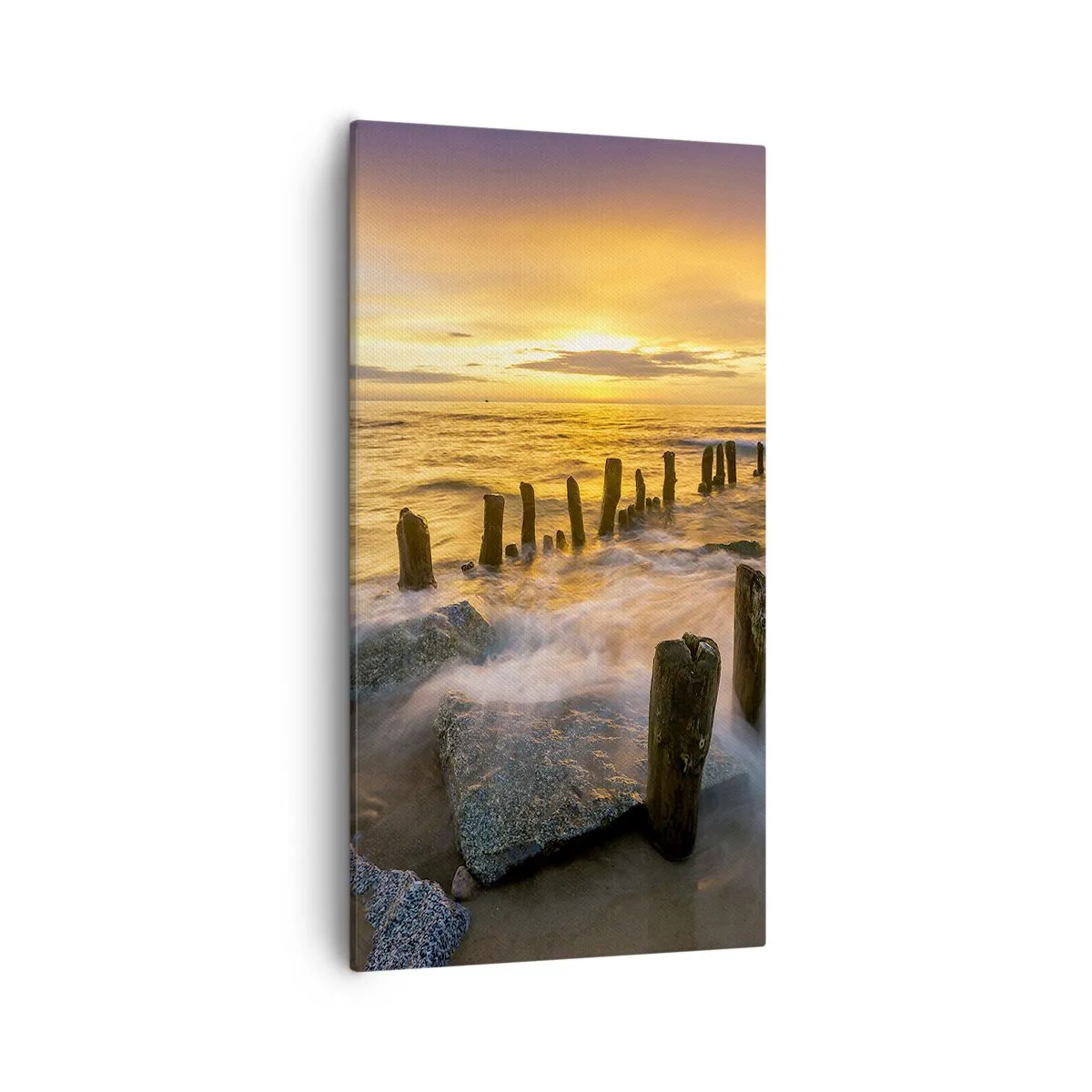 Canvastavla - Bild på duk - Östersjöns råa skönhet - 55x100 cm