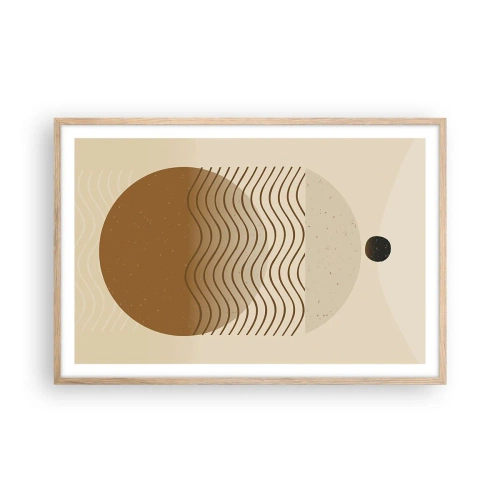 Affisch i ram av ljusek - Om geometriska figurers ursprung - 91x61 cm