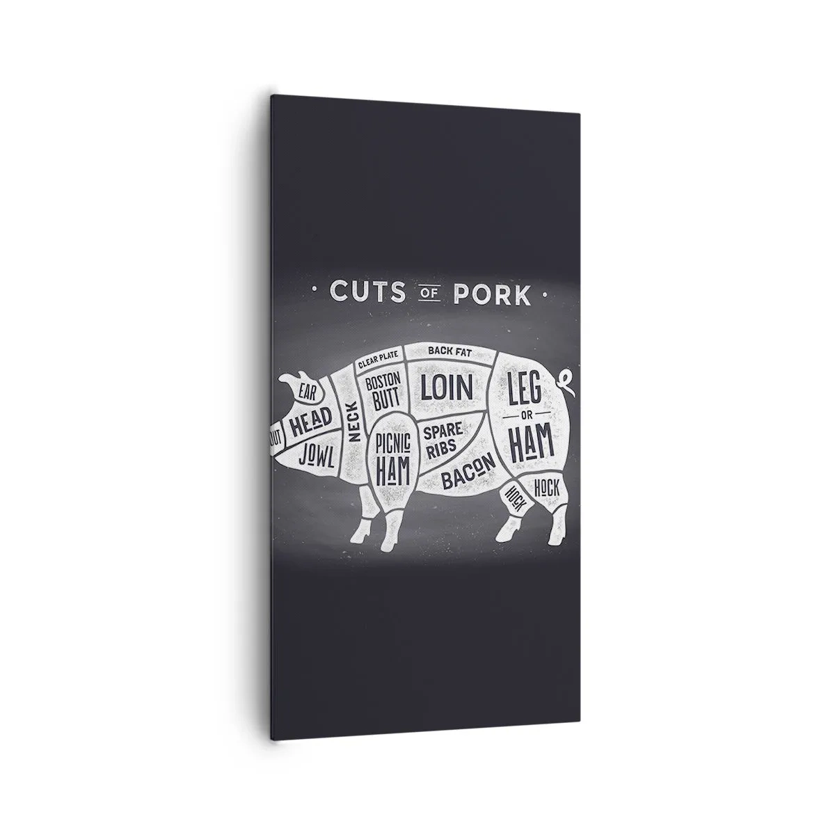 Canvastavla - Bild på duk - Styckarens ABC - 65x120 cm