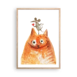 Affisch i ram av ljusek - Kärlekens paradoxer - 50x70 cm