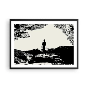 Affisch i svart ram - En ny blick - 70x50 cm
