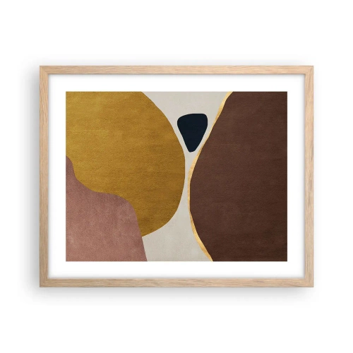 Affisch i ram av ljusek - Abstraktion - en plats i rymden - 50x40 cm