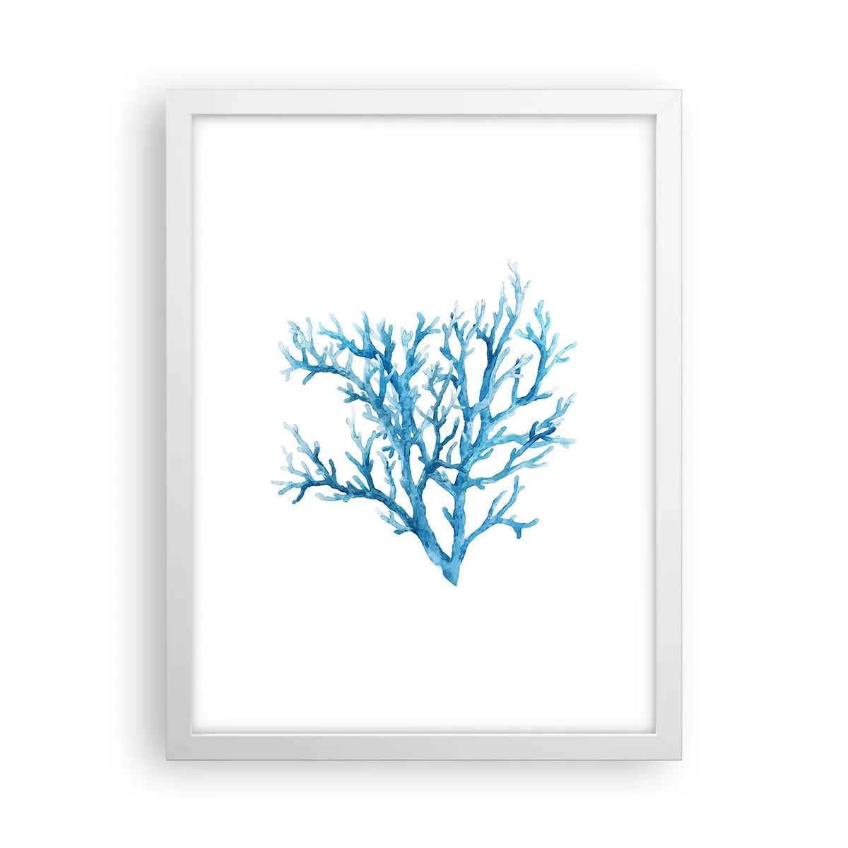 Affisch i vit ram - Marin filigran - 30x40 cm