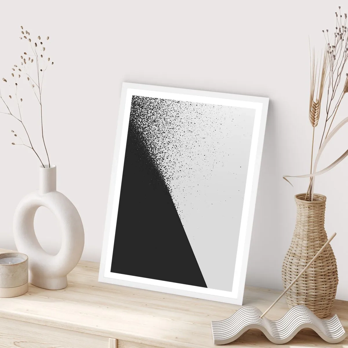 Affisch i vit ram - Snabbare, mer - 61x91 cm