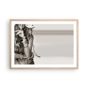 Affisch i ram av ljusek - Som flickorna brukar - 70x50 cm