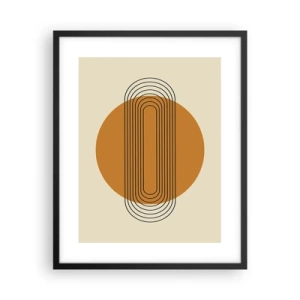 Affisch i svart ram - Perfekt plan - 40x50 cm