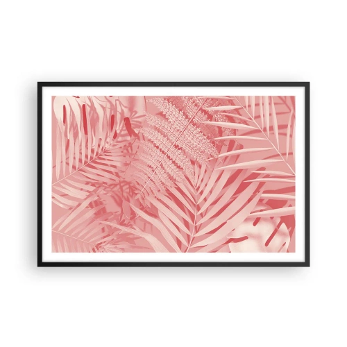 Affisch i svart ram - Rosa koncept - 91x61 cm