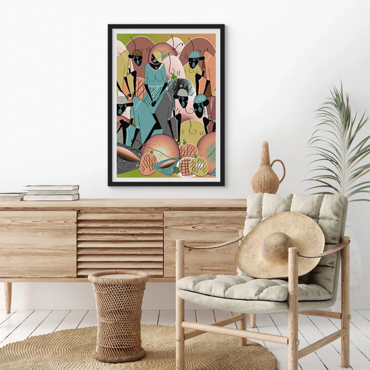 Affisch i svart ram - Högtiden kommer - 40x50 cm