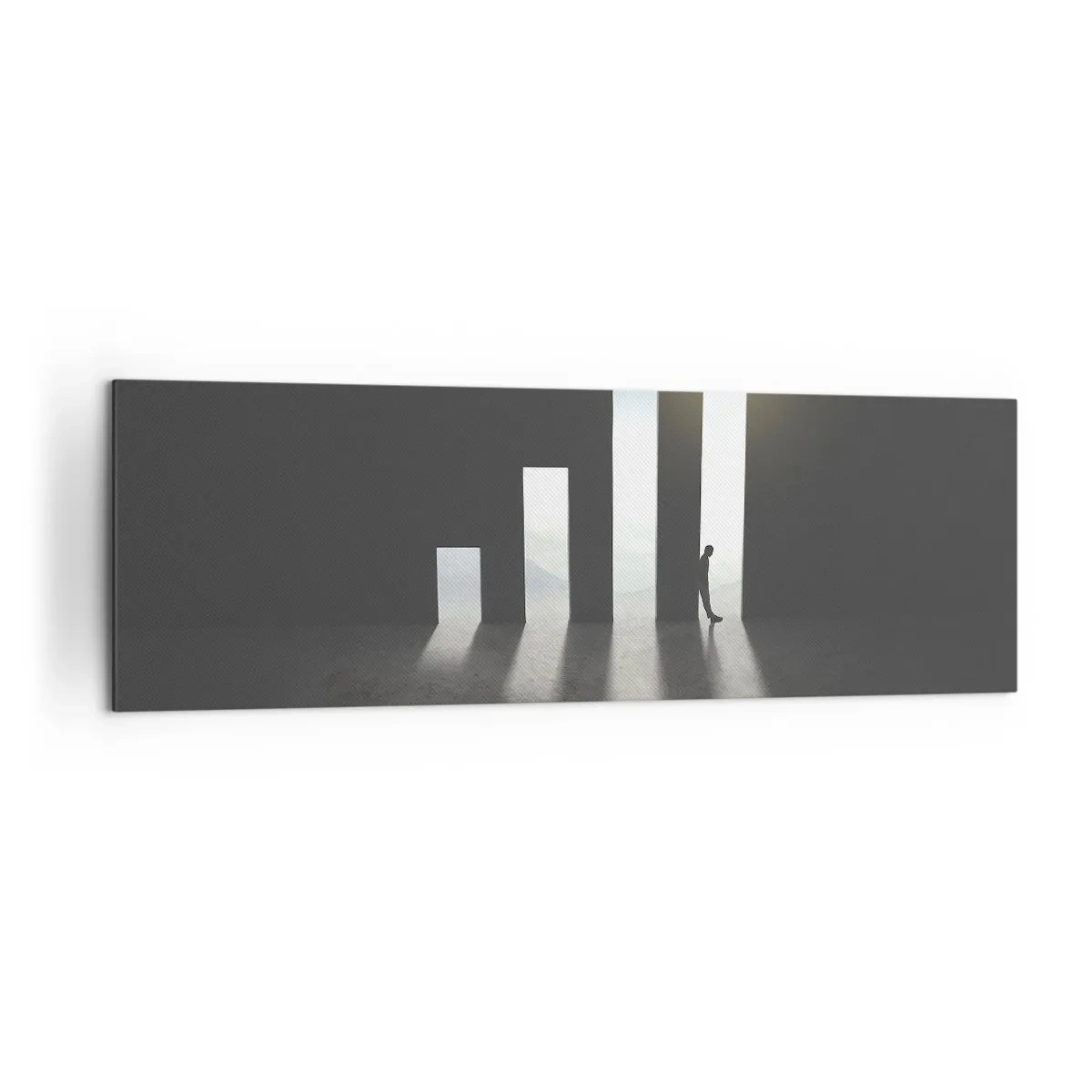 Canvastavla - Bild på duk - Framgång - ett intryck - 160x50 cm