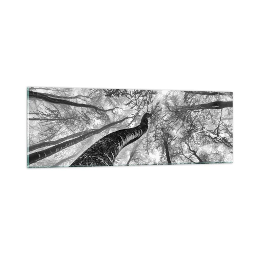 Glastavla - Bild på glas - Kapplöpning mot ljuset - 90x30 cm