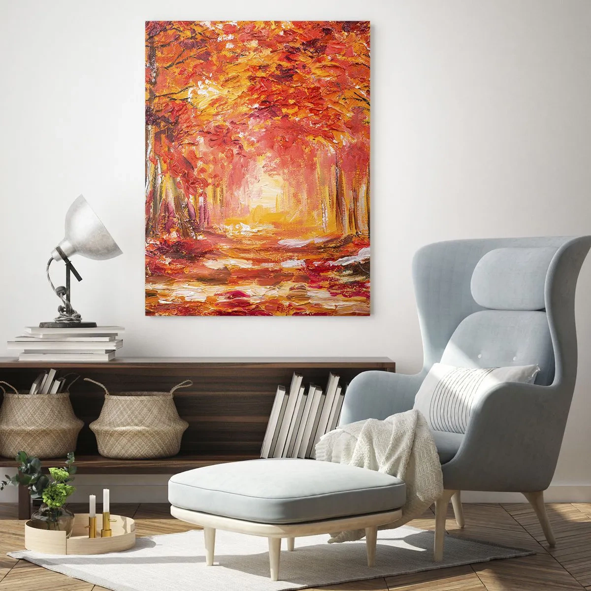 Glastavla - Bild på glas - Kopparskog - 50x70 cm