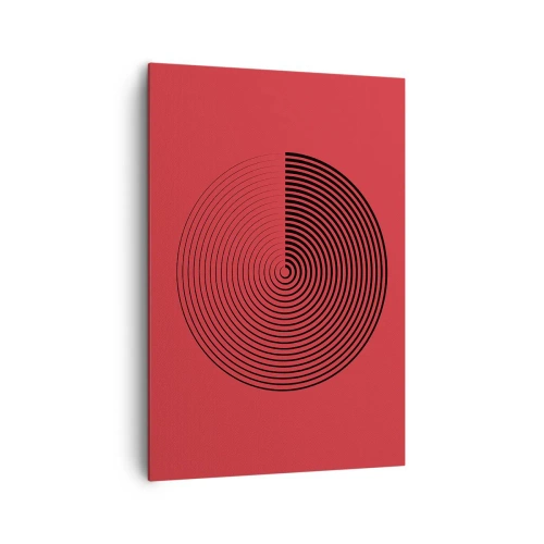 Canvastavla - Bild på duk - Cirkulär rörelse - 70x100 cm