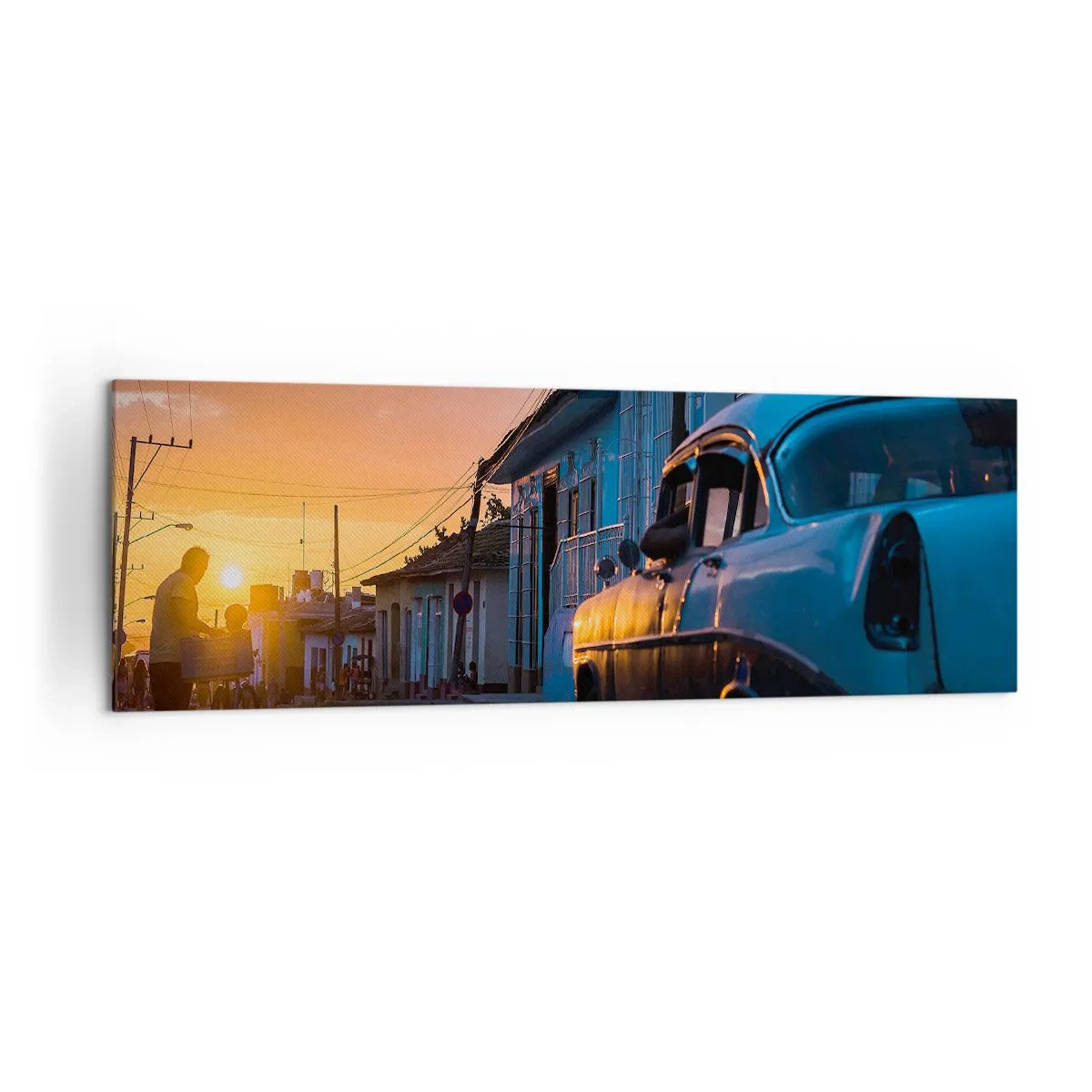 Canvastavla - Bild på duk - Här bromsar tiden - 160x50 cm