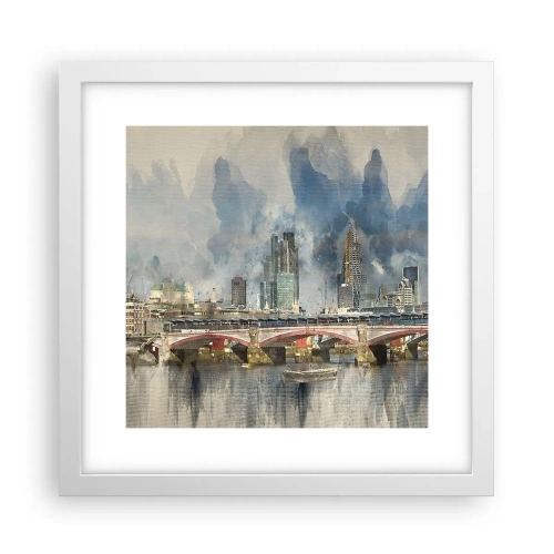 Affisch i vit ram - London i hela sin prakt - 30x30 cm