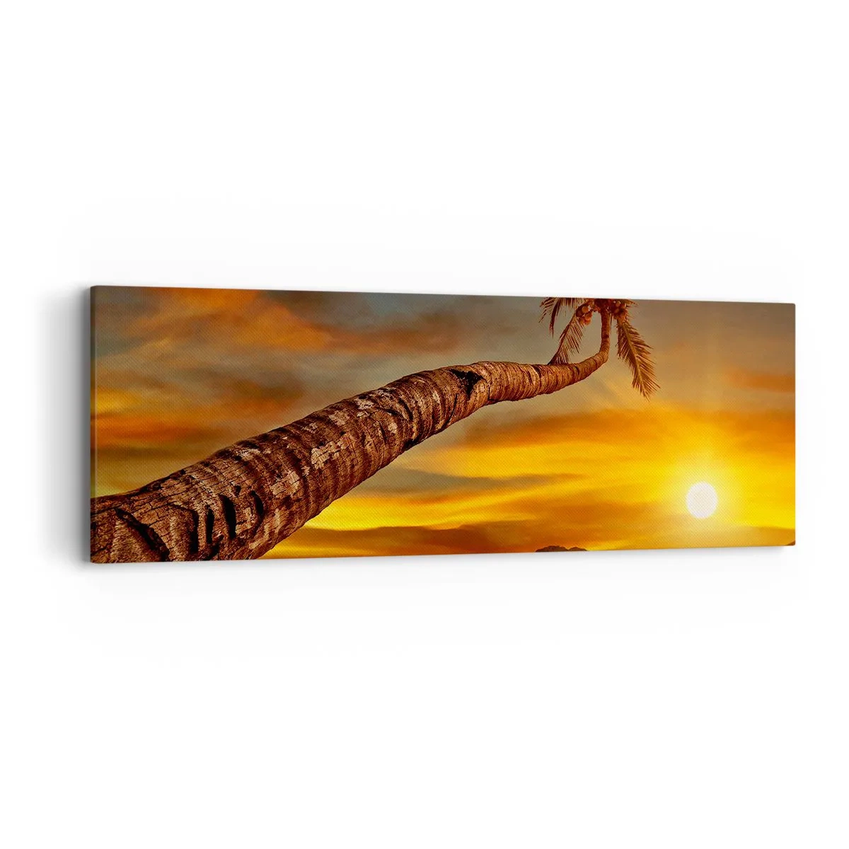 Canvastavla - Bild på duk - Exotisk semester, ett äventyr i Karibien - 90x30 cm