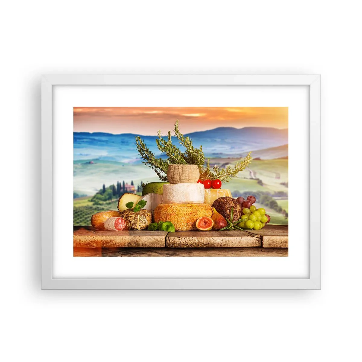 Affisch i vit ram - Italiensk livsglädje - 40x30 cm
