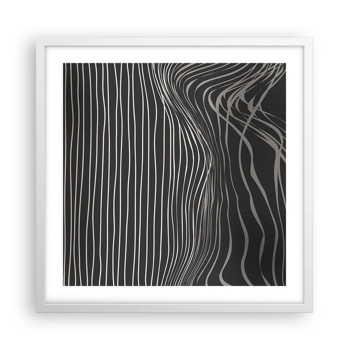 Affisch i vit ram - Rytm och accent - 50x50 cm